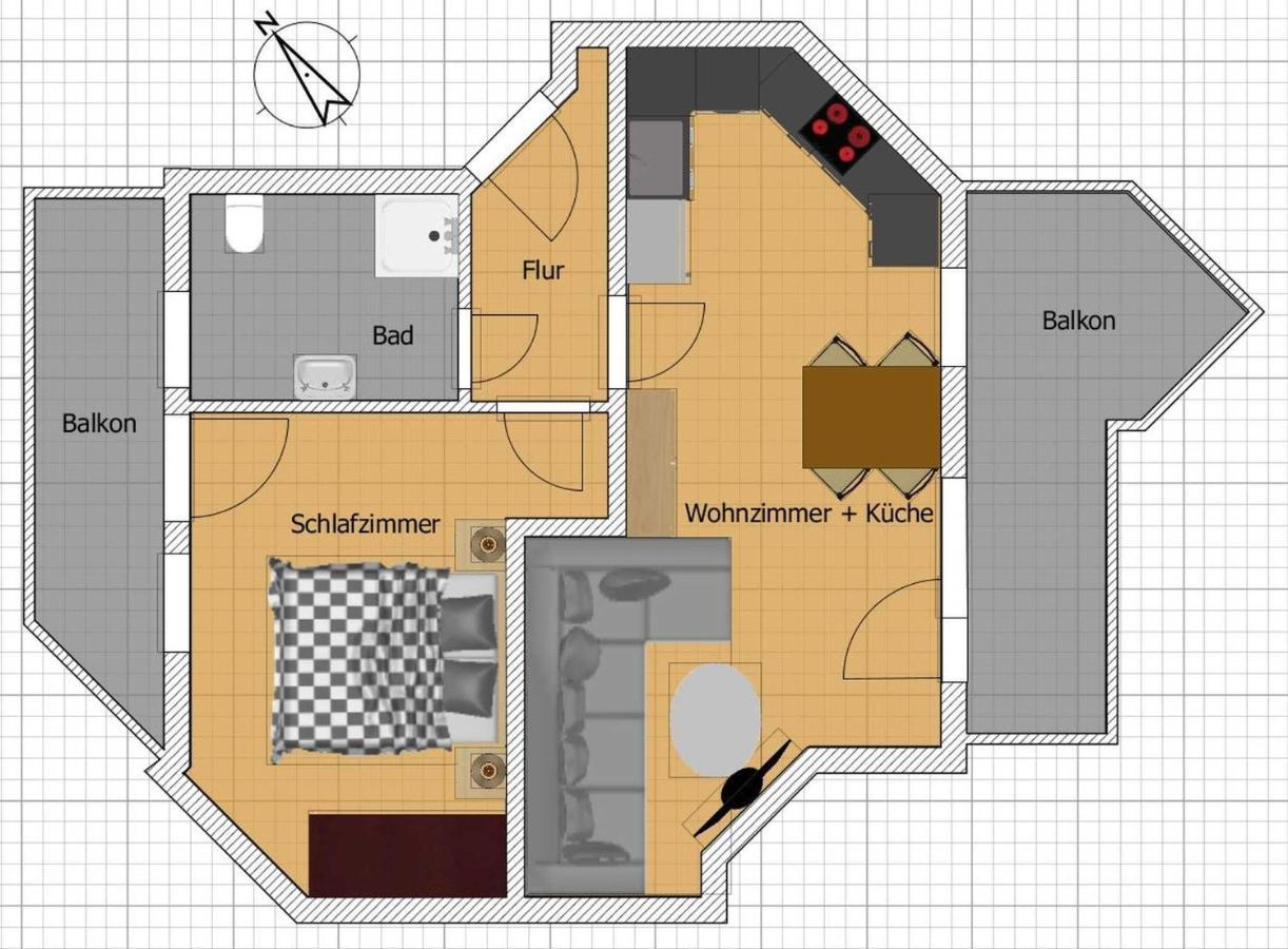 Duenenresidenz Bansin Appartement Heringsdorf  Buitenkant foto